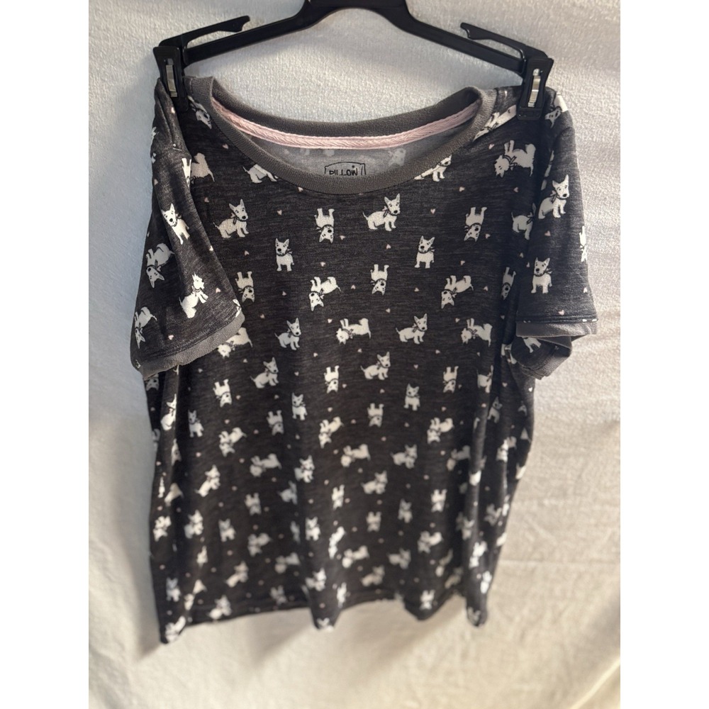 Pillow Talk Women's Scottie Print Sleepshirt Poly Spandex SOFT size‎ M